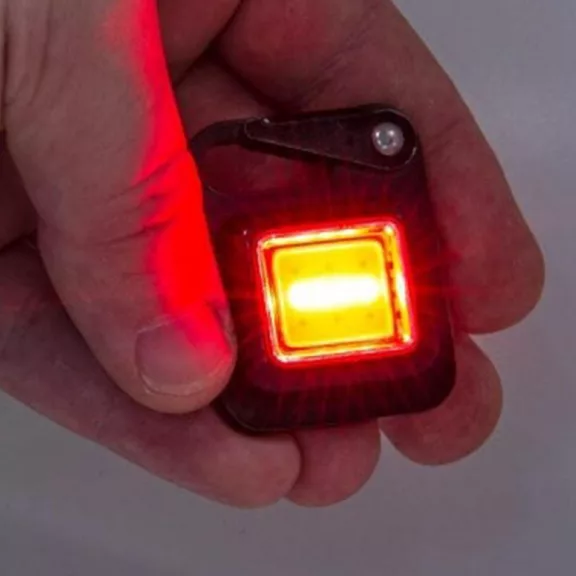 True Utility Buttonlite, TU919K, tölthető lámpa, 4 funkció, 47 lm COB LED, Li-ion, rozsdamentes acélváz