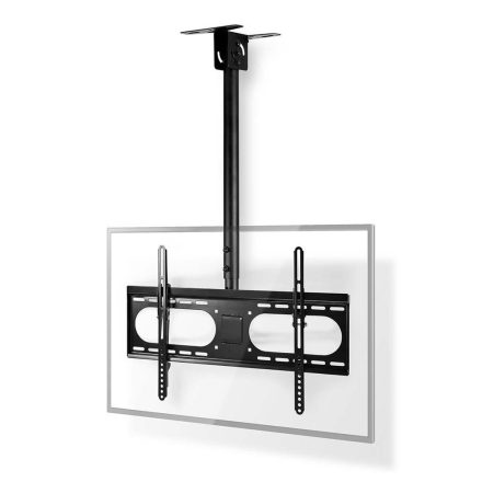 Nedis mennyezeti (plafonra szerelhető) TV / monitor állvány / tartó konzol, 42-65", dönthető, forgatható TVCM1350BK