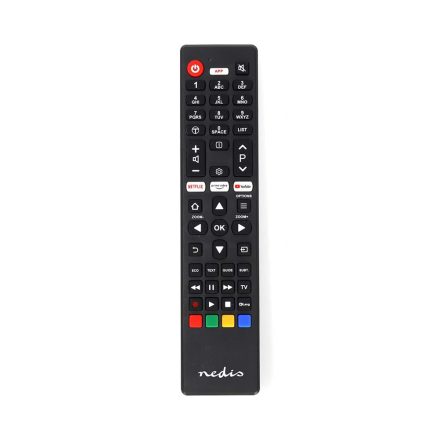 Nedis csere távirányító ,TCL,Thomson ,Fix ,1 eszköz ,Amazon Prime , Netflix , YouTube gombok ,Infravörös ,Fekete