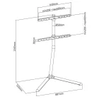 Nedis LCD TV/Monitor Állvány (tartó konzol), 49"-70", Fekete