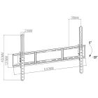 NEDIS TVWM1151BK 37"-70 Tv és monitor fali tartókonzol, dönthető, maximum 35 kg, billenési szög: 20°