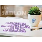 Lovak és Unikornisok sablon szett - 15 db-os