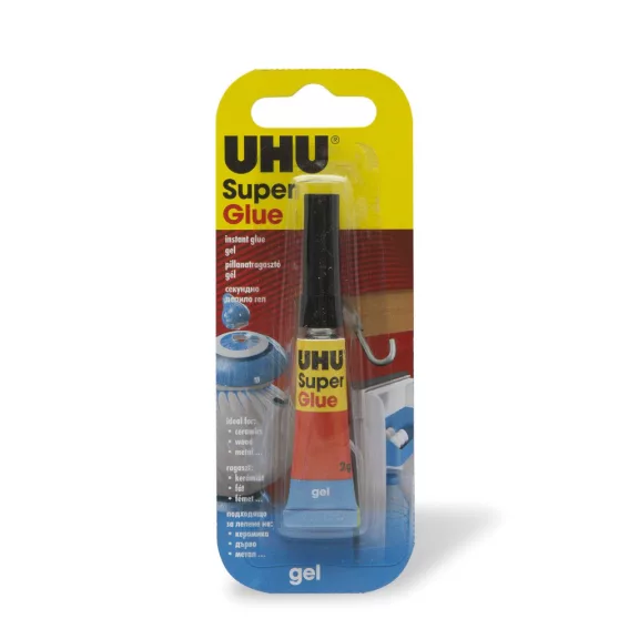 UHU Super Glue pillanatragasztó 2 g gél UHU Super Glue pillanatragasztó 2 g gél