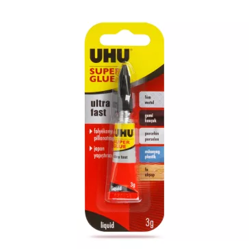 UHU Super Glue pillanatragasztó 3 g liquid