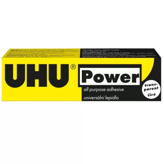UHU univerzális átlátszó ragasztó POWER TRANSPARENT 45 g UHU univerzális átlátszó ragasztó POWER TRANSPARENT 45 g