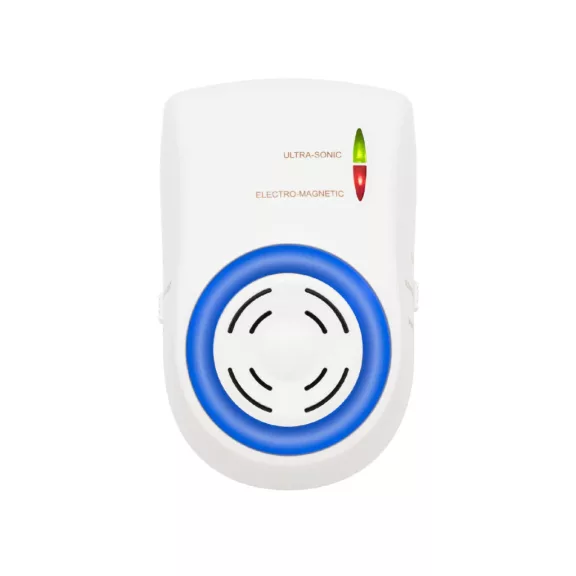 Home UH12 DualEffect rágcsálóriasztó, ultrahangos és elektromágneses, egér, patkány, fix vagy váltakozó frekvenciák, éjszakai irányfény, LED fényforrás Home UH12 DualEffect rágcsálóriasztó, ultrahangos és elektromágneses, egér, patkány, fix vagy váltakozó frekvenciák, éjszakai irányfény, LED fényforrás