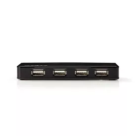   Nedis USB Hub - 7 Portos, USB 2.0 Ellátású, Külön Ellátás UHUBU2730BK