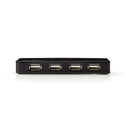 Nedis USB Hub - 7 Portos, USB 2.0 Ellátású, Külön Ellátás UHUBU2730BK