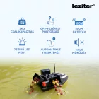 Etetőhajó V6 GPS 3 tartályos hátra és oldalkidobós fekete