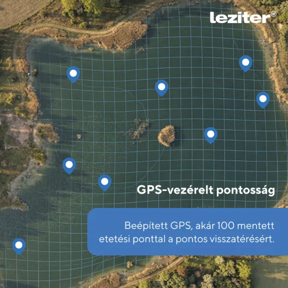 Etetőhajó V6 GPS 3 tartályos hátra és oldalkidobós nightlight