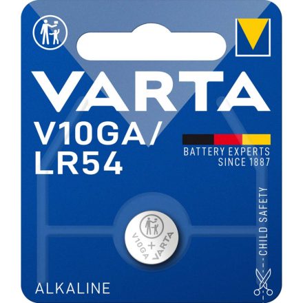 Alkáli Gombelem LR54 | 1.5 V | 70 mAh | 1 - Buborékfólia