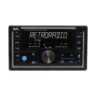 SAL VB5500 SMART autórádió, 4x50W, 2xDIN, FM RDS, USB-microSD, MP3 lejátszó, dupla USB aljzat, telefontöltő, kiválasztható RGB gomb világítás, telefonról is vezérelhető okos autórádió