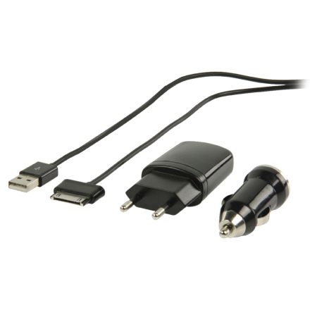 Hálózati Töltő 1-Kimenet 1.0 A 1.0 A USB Fekete