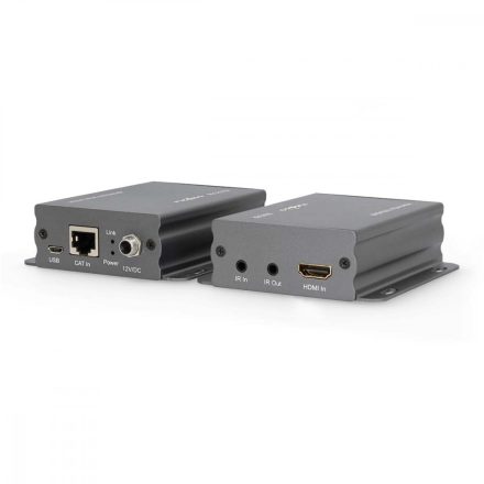HDMI ™ Hosszabbító | Cat6-on keresztül | 50.0 m-ig | 4K@30Hz | 10.2 Gbps | IR visszatérő funkció | Fém | Antracit