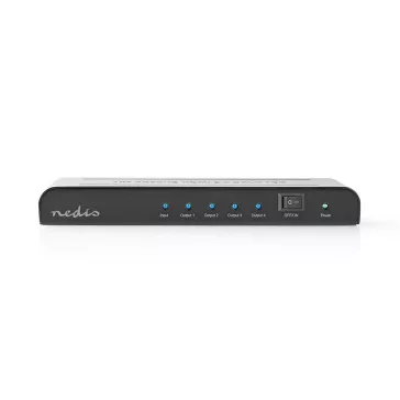   Nedis  HDMI splitter, 1 x HDMI be - 4 x HDMI ki, 4K@60Hz VSPL3474AT