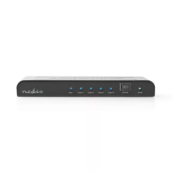 Nedis HDMI splitter, 1 x HDMI be - 4 x HDMI ki, 4K@60Hz VSPL3474AT Nedis HDMI splitter, 1 x HDMI be - 4 x HDMI ki, 4K@60Hz VSPL3474AT