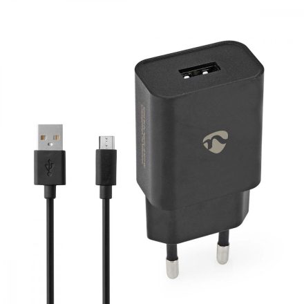 Power Delivery fali töltő | 1.0 A A | Kimenő csatlakozók száma: 1 | USB-A | Micro USB (Lengő) Kábel | 1.00 m | 5 W | Single Voltage Output