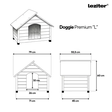 Doggie Premium hőszigetelt kutyaház "L"