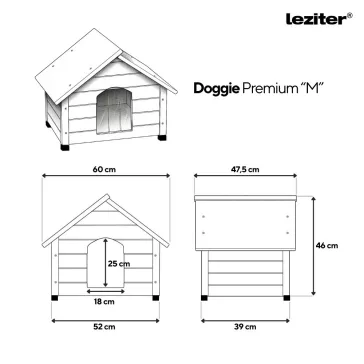 Doggie Premium hőszigetelt kutyaház "M"