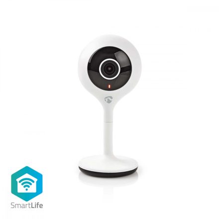 SmartLife beltéri kamera | Wi-Fi | Full HD 1080p | Felhőalapú Tárolás (opcionális) / microSD (nem tartozék) | Éjjellátó | Android™ / IOS | Fehér
