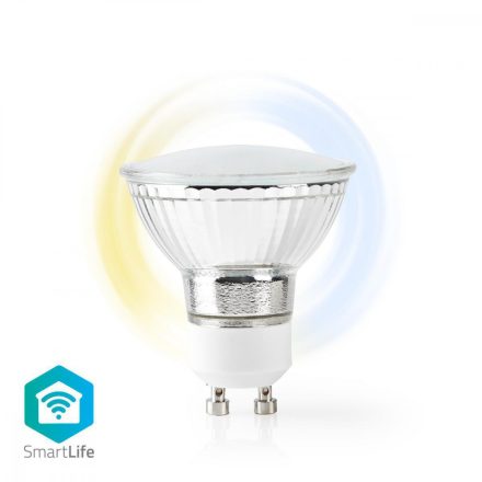 SmartLife LED Spot | Wi-Fi | GU10 | 400 lm | 5 W | Hideg Fehér / Meleg Fehér | 2700 - 6500 K Android™ / IOS | PAR16 | 1 db