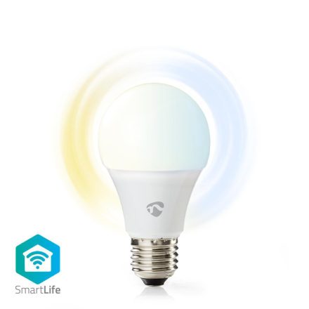 SmartLife LED Izzó | Wi-Fi | E27 | 800 lm | 9 W | Hideg Fehér / Meleg Fehér | 2700 - 6500 K | Energia osztály: A+ | Android™ & iOS | A60 | 1 db
