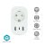 SmartLife Intelligens Csatlakozó | Wi-Fi | IP21 | Teljesítmény mérő | 3680 W | Type F (CEE 7/7) / 1x USB-C™ / 2x USB | 0 - 55 °C | Android™ / IOS | Fehér | 1 db