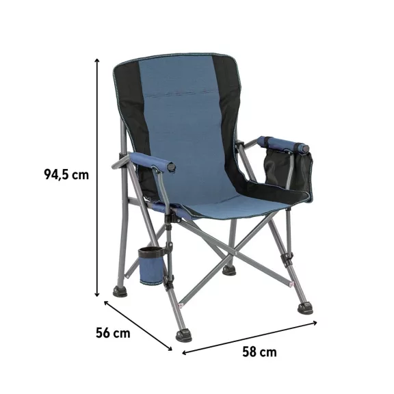 Leziter Comfort karfás horgász szék pohártartóval kék Leziter Comfort karfás horgász szék pohártartóval kék