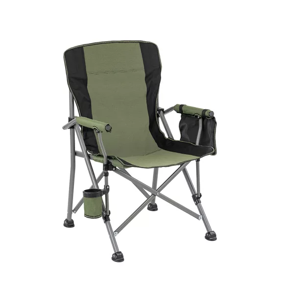 Leziter Comfort karfás horgász szék pohártartóval zöld Leziter Comfort karfás horgász szék pohártartóval zöld