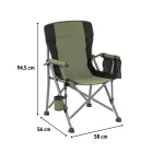 Leziter Comfort karfás horgász szék pohártartóval zöld
