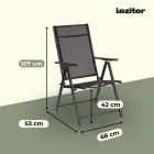 Lugo összecsukható fémvázas kerti szék