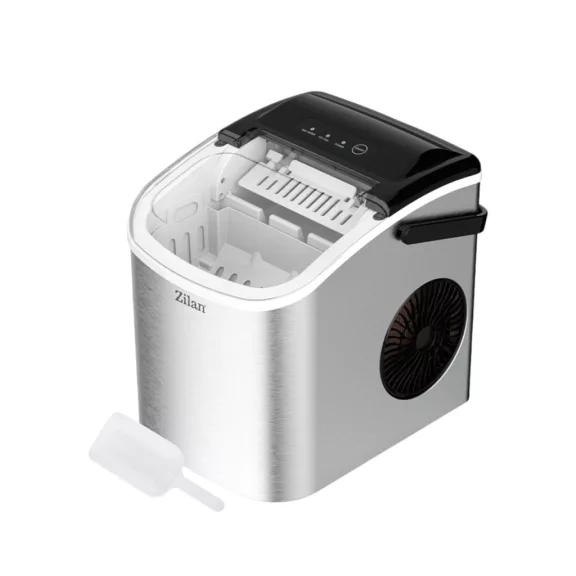 Zilan ZLN1177 jégkocka készítő, 95 W, 1,8 literes tartály, max. 15 kg napi kapacitás, öntisztító, rozsdamentes acél Zilan ZLN1177 jégkocka készítő, 95 W, 1,8 literes tartály, max. 15 kg napi kapacitás, öntisztító, rozsdamentes acél