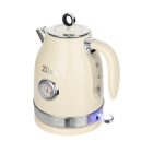 Zilan ZLN1184 retró vízforraló, 2200 W, 1,7 literes, hőmérsékletkijelzés, 360°-ban forgatható állvány, fehér