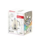 Zilan ZLN1184 retró vízforraló, 2200 W, 1,7 literes, hőmérsékletkijelzés, 360°-ban forgatható állvány, fehér