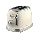 Zilan ZLN1191 retró kenyérpirító, 850 W, 6 fokozat, 2 szeletes, STOP funkció, morzsatálca, bézs
