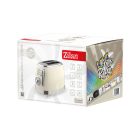 Zilan ZLN1191 retró kenyérpirító, 850 W, 6 fokozat, 2 szeletes, STOP funkció, morzsatálca, bézs