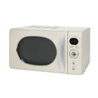 Zilan ZLN1245 retró mikrohullámú sütő, 700 W, 20 liter, 6 fokozat, LED kijelző, gyerekzár, elektronikus vezérlő, bézs