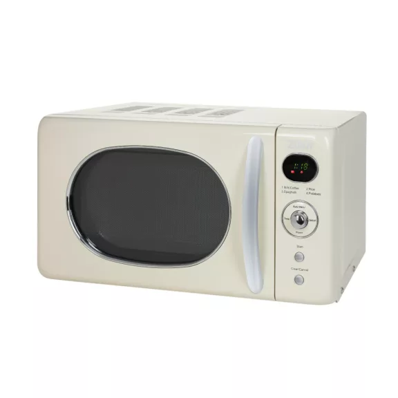 Zilan ZLN1245 retró mikrohullámú sütő, 700 W, 20 liter, 6 fokozat, LED kijelző, gyerekzár, elektronikus vezérlő, bézs Zilan ZLN1245 retró mikrohullámú sütő, 700 W, 20 liter, 6 fokozat, LED kijelző, gyerekzár, elektronikus vezérlő, bézs