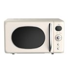 Zilan ZLN1245 retró mikrohullámú sütő, 700 W, 20 liter, 6 fokozat, LED kijelző, gyerekzár, elektronikus vezérlő, bézs