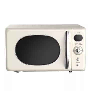   Zilan ZLN1245 retró mikrohullámú sütő, 700 W, 20 liter, 6 fokozat, LED kijelző, gyerekzár, elektronikus vezérlő, bézs