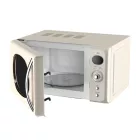 Zilan ZLN1245 retró mikrohullámú sütő, 700 W, 20 liter, 6 fokozat, LED kijelző, gyerekzár, elektronikus vezérlő, bézs