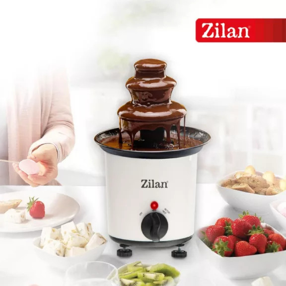 Zilan ZLN2144 csokiszökőkút, 30 W, 200 ml-es kapacitás, 80°-os hőmérséklet, tartozékok Zilan ZLN2144 csokiszökőkút, 30 W, 200 ml-es kapacitás, 80°-os hőmérséklet, tartozékok