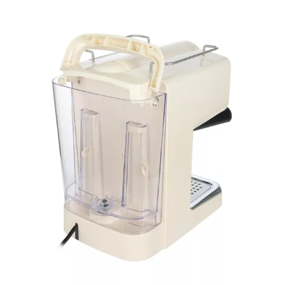 Zilan ZLN2992 retró eszpresszó kávéfőző, 1100 W, 15 bar, 1,25 liter kapacitás, tejhabosító, bézs