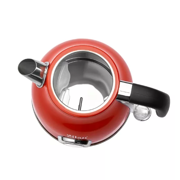 Zilan ZLN7033 retró vízforraló, 2200 W, 1,7 liter, hőmérsékletkijelzés, 360°-ban forgatható, piros Zilan ZLN7033 retró vízforraló, 2200 W, 1,7 liter, hőmérsékletkijelzés, 360°-ban forgatható, piros