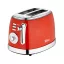 Zilan ZLN7040 retró kenyérpirító, 850 W, 6 fokozat, 2 szeletes, STOP funkció, piros