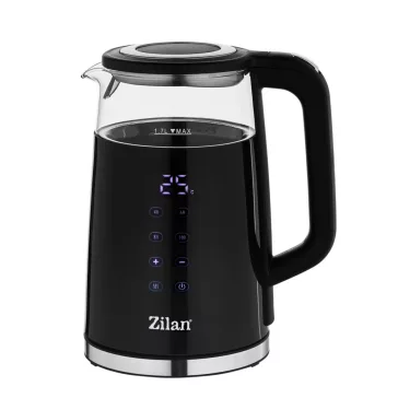   Zilan ZLN7859 vízforraló, max. 2200 W, 1,5 literes, rejtett fűtőszál, digitális kijelző