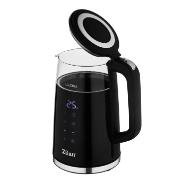   Zilan ZLN7859 vízforraló, max. 2200 W, 1,5 literes, rejtett fűtőszál, digitális kijelző