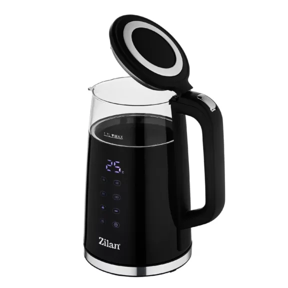 Zilan ZLN7859 vízforraló, max. 2200 W, 1,5 literes, rejtett fűtőszál, digitális kijelző