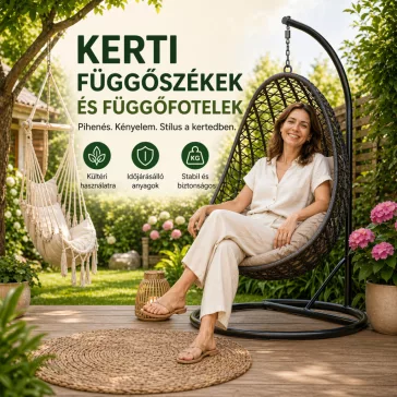 Kerti függőszékek és függőfotelek