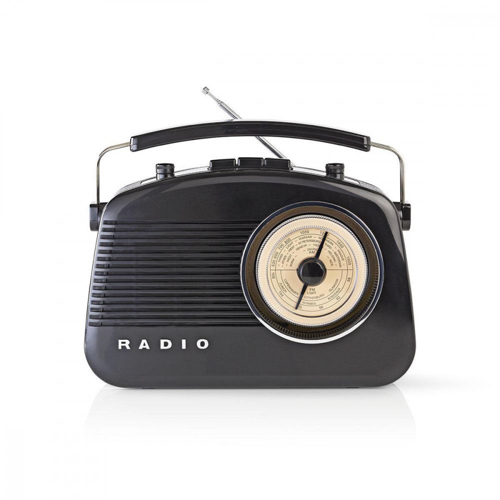 Nedis FM Rádió | 4,5 W | Hordfogantyú | Fekete RDFM5000BK